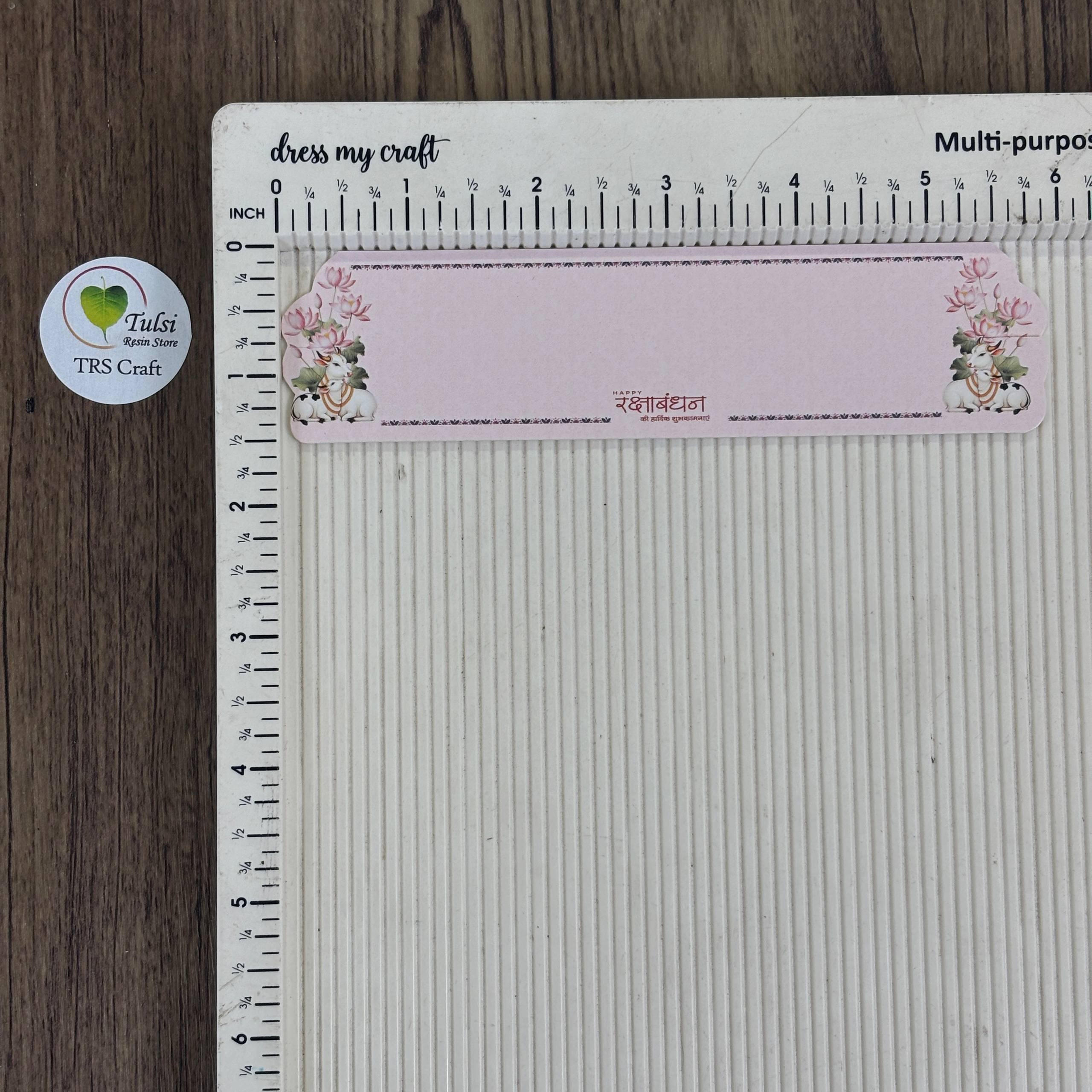 Rakhi Card With Transparent Bags (A) Tulsi Resin Store