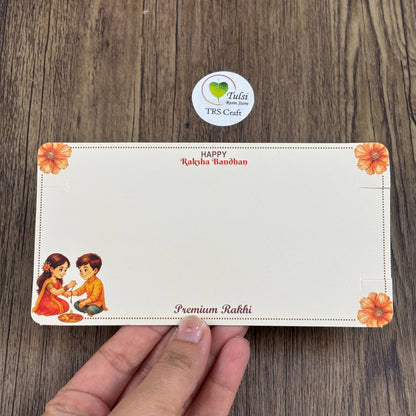 Rakhi Card With Transparent Bags (H)
