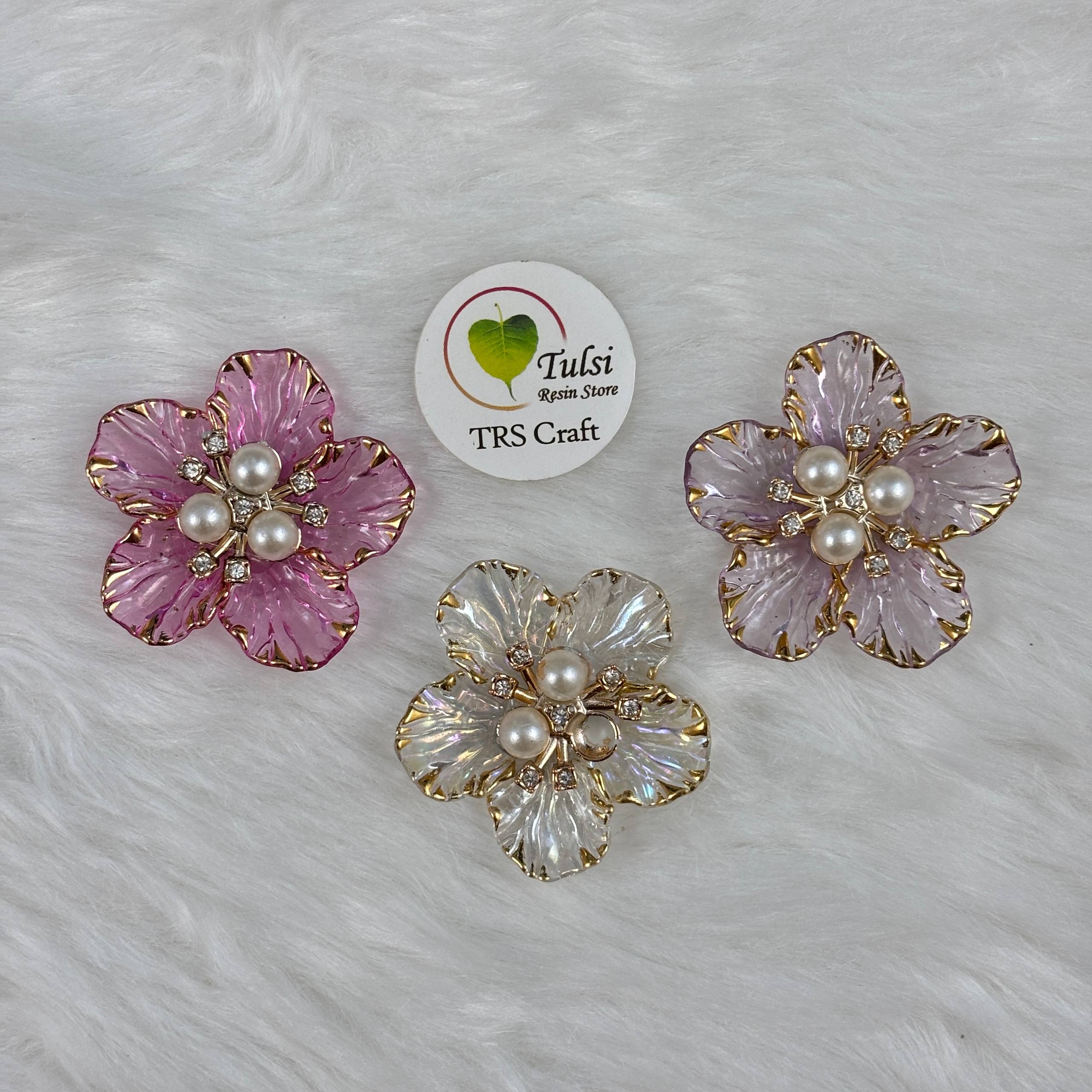 Colourful Plastic Flower (A) Tulsi Resin Store