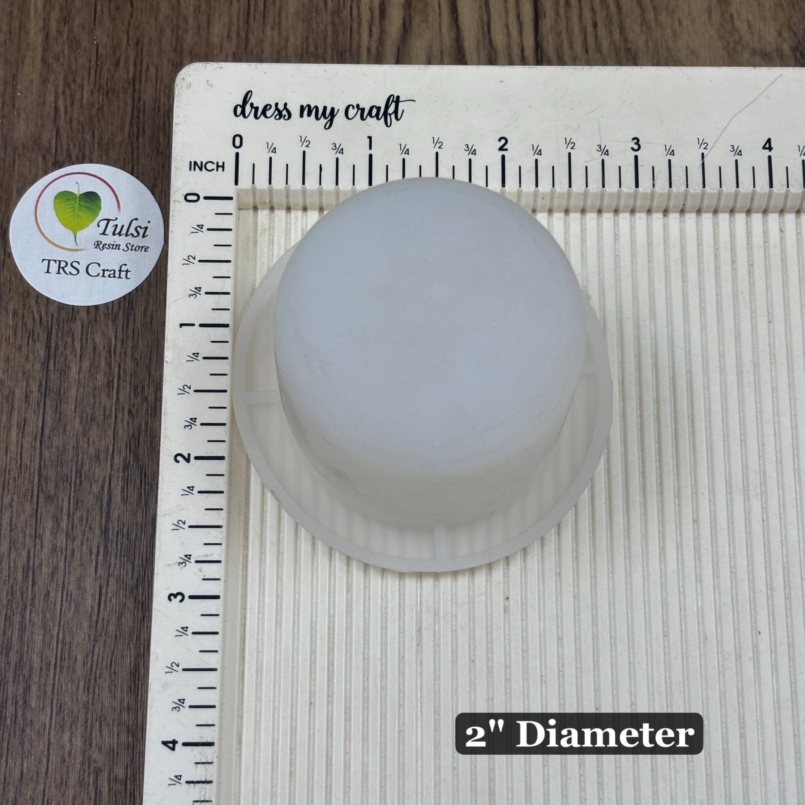 40MM Deep Round Mould 2 Inch Tulsi Resin Store
