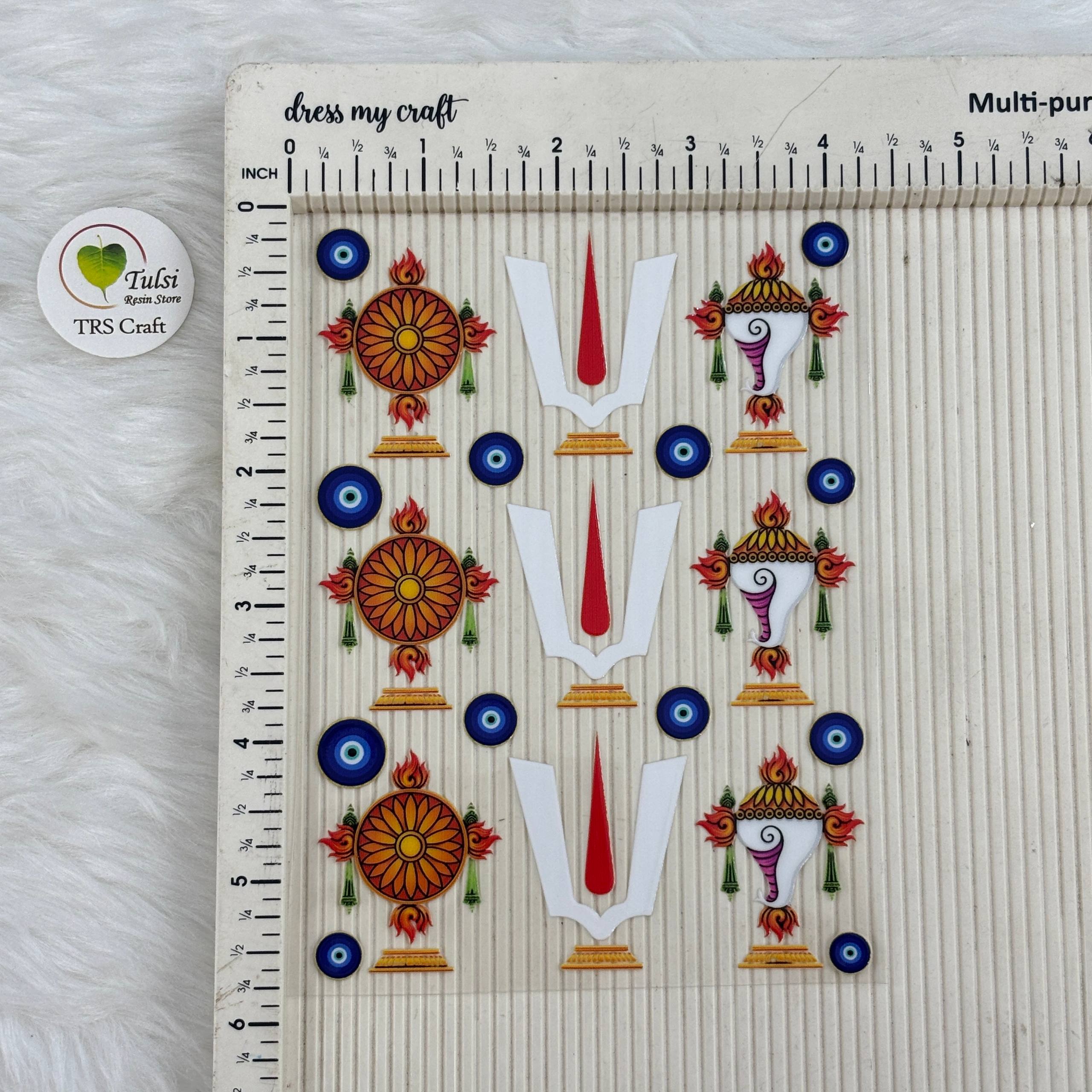A6 UV DTF Sticker - God Idols Tirupati Balaji (J1)