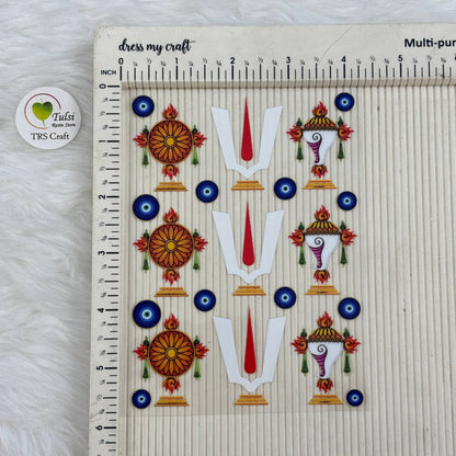A6 UV DTF Sticker - God Idols Tirupati Balaji (J1)