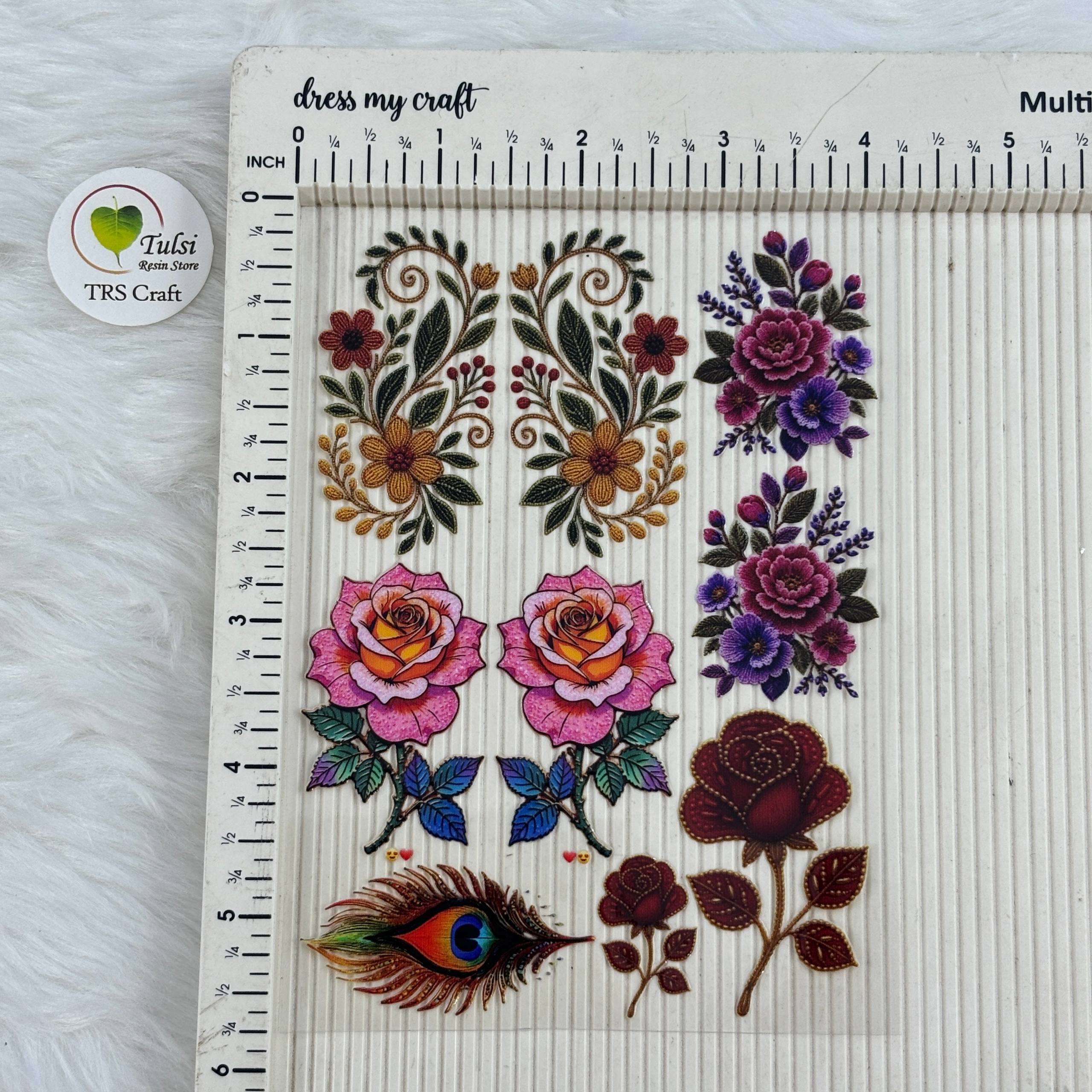 A6 UV DTF Sticker - Floral (U)