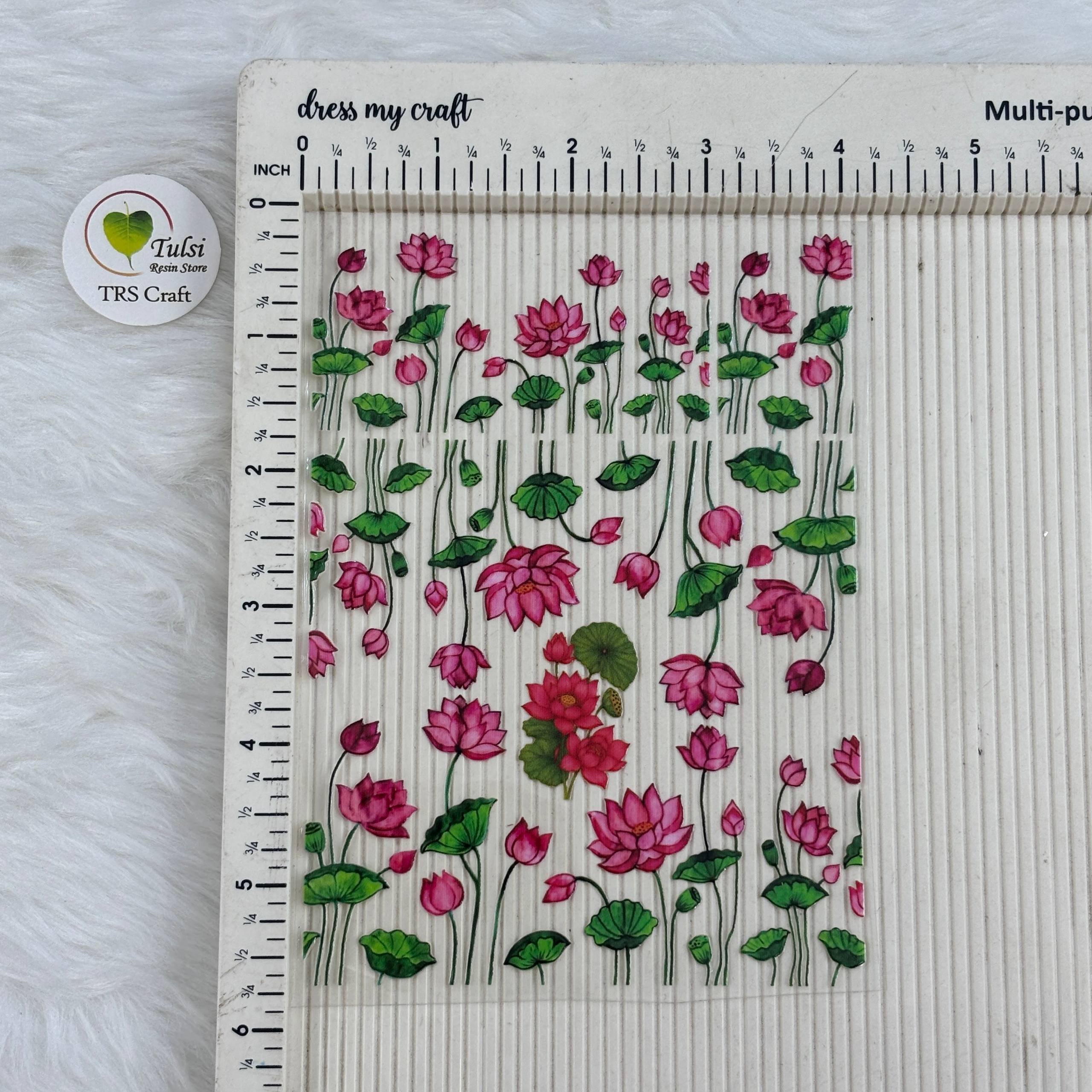 A6 UV DTF Sticker - Floral (V)