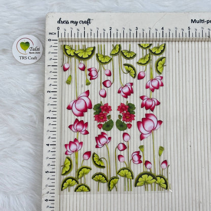 A6 UV DTF Sticker - Floral (W)