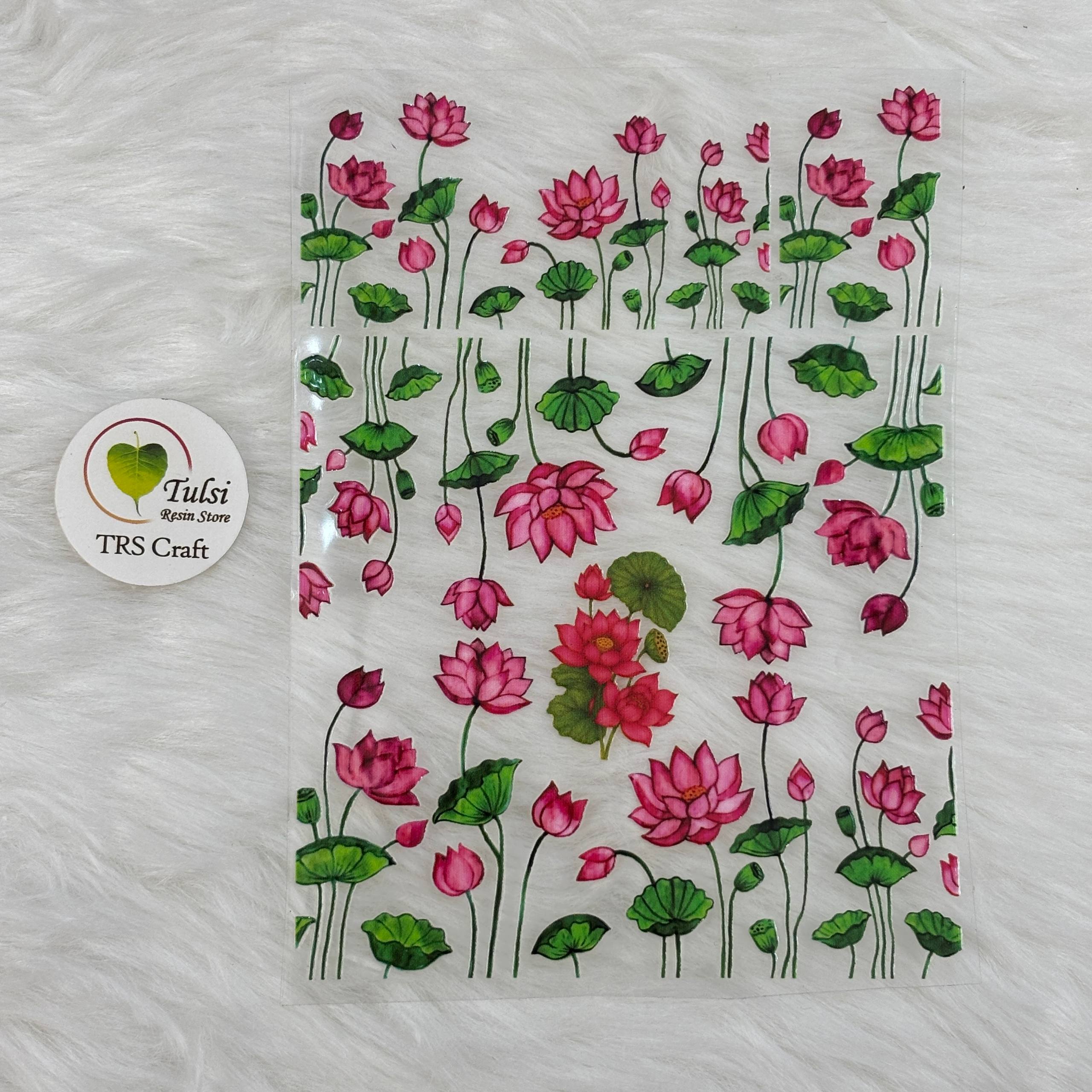 A6 UV DTF Sticker - Floral (V)