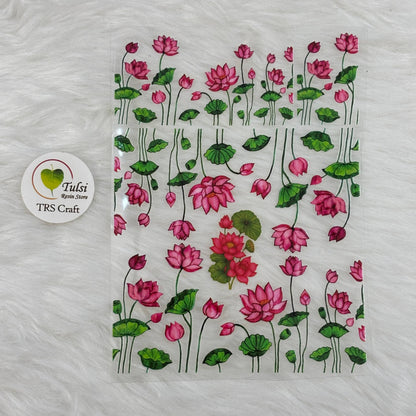 A6 UV DTF Sticker - Floral (V)