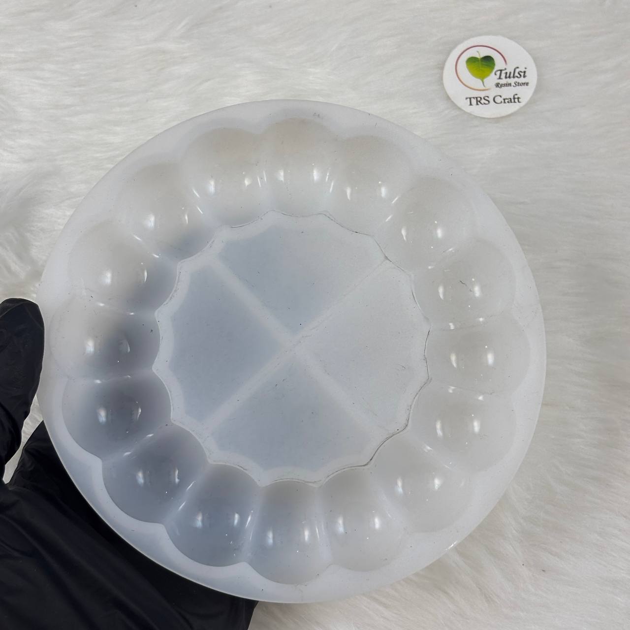 Bubble Edge Round Coaster Mould (A)