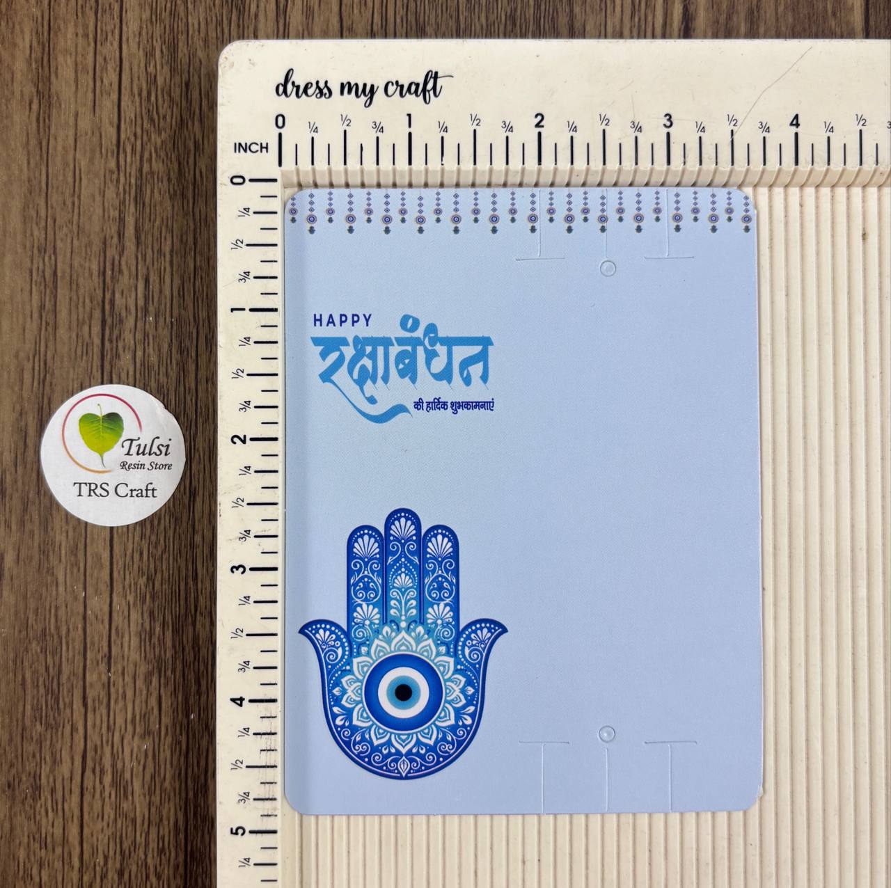 Rakhi Card With Transparent Bags (S) Tulsi Resin Store