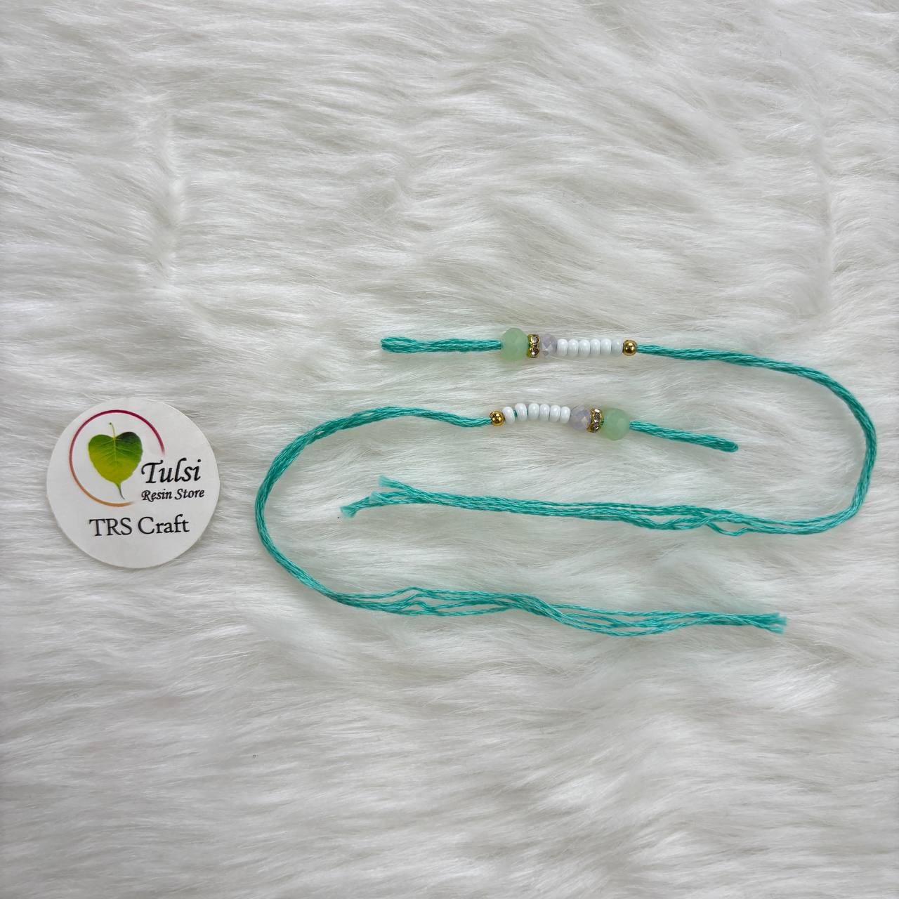 Bracelet Rakhi Thread (F) (2Pair) Tulsi Resin Store