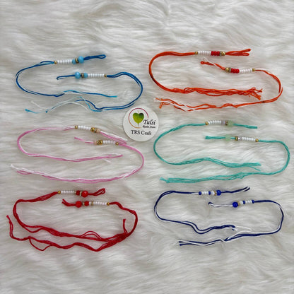 Bracelet Rakhi Thread (F) (2Pair) Tulsi Resin Store