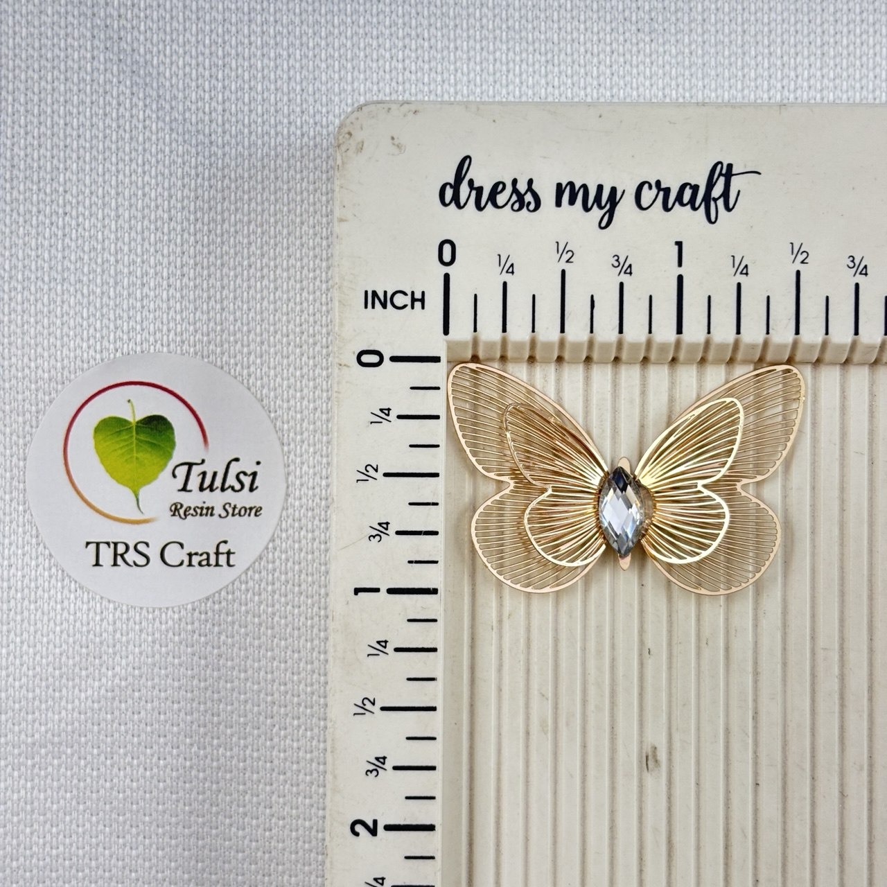 Metal Butterfly Charm (H)