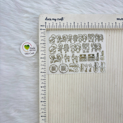 Metal Sticker - A7 Mix Rakhi (F)
