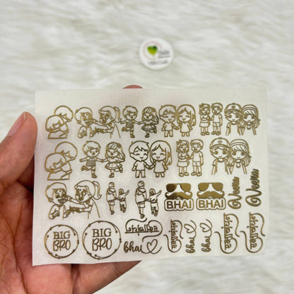 Metal Sticker - A7 Mix Rakhi (F)