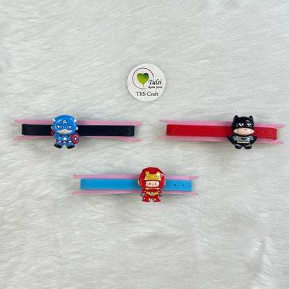 Kids Rakhi Bracelet (B) - Marvel Theme Tulsi Resin Store