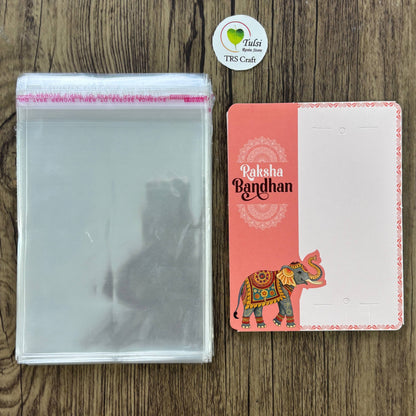 Rakhi Card With Transparent Bag Combo (C) - Mix Tulsi Resin Store