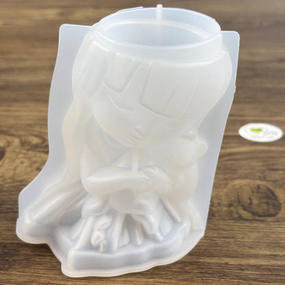 Girl Plantern/Candle Holder Mould (A)