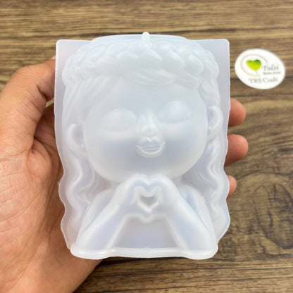 Girl Plantern/Candle Holder Mould (C)