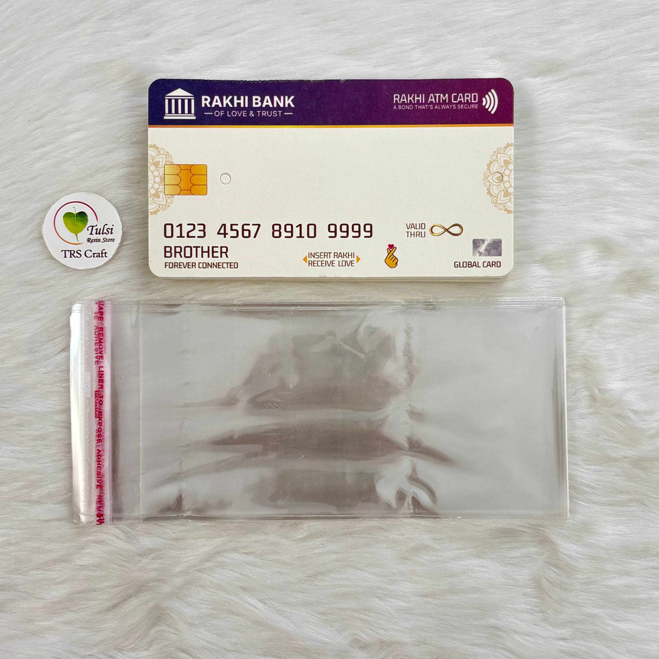 Rakhi Card With Transparent Bags (K) Tulsi Resin Store
