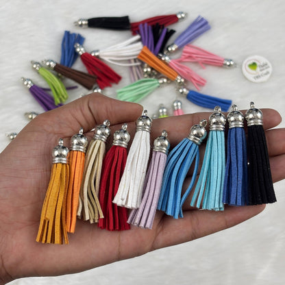 Mix Leather Tassel (B) - 2"
