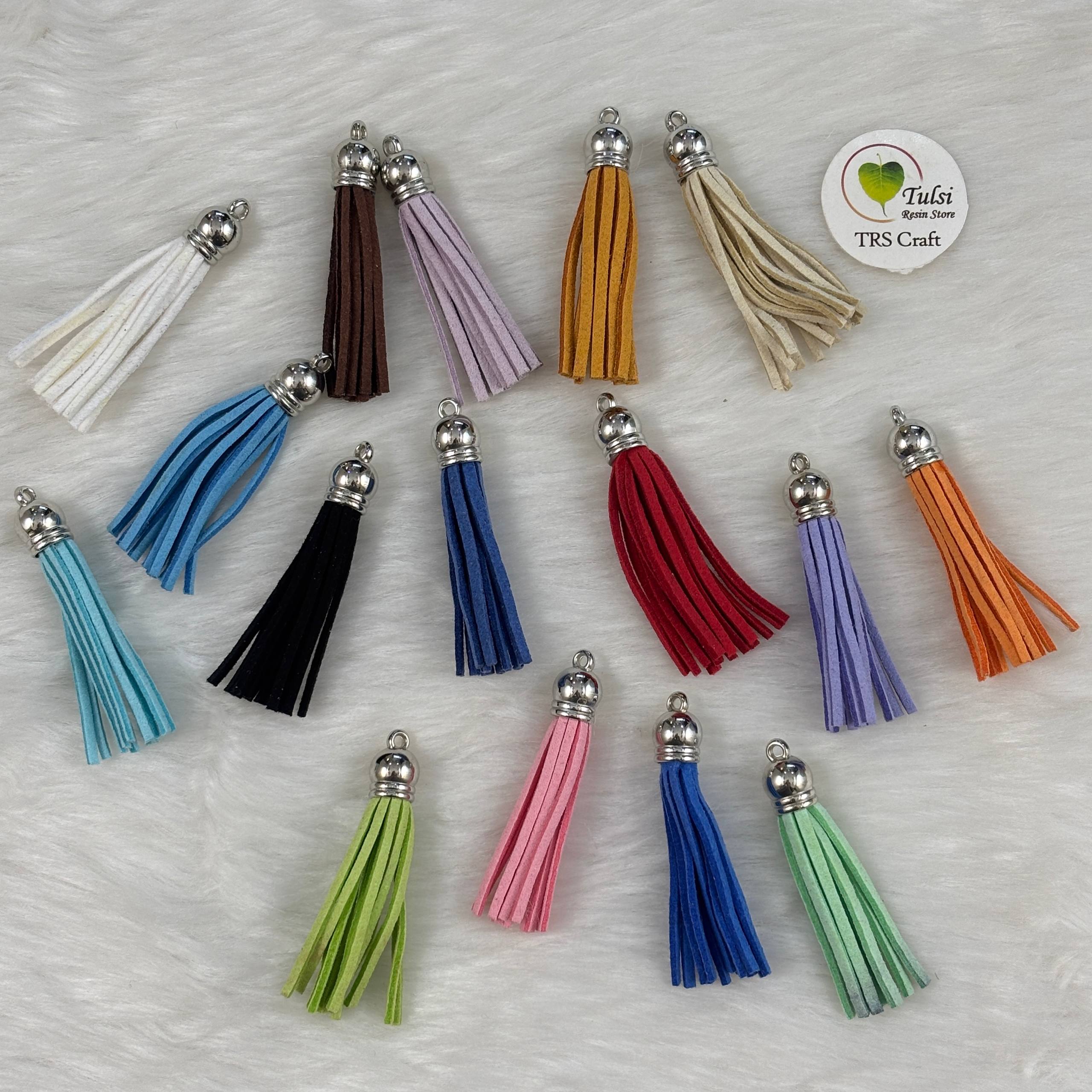 Mix Leather Tassel (B) - 2"