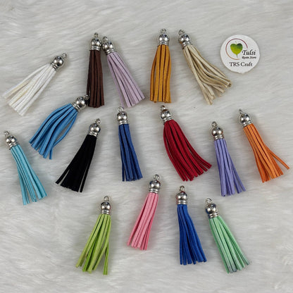 Mix Leather Tassel (B) - 2"