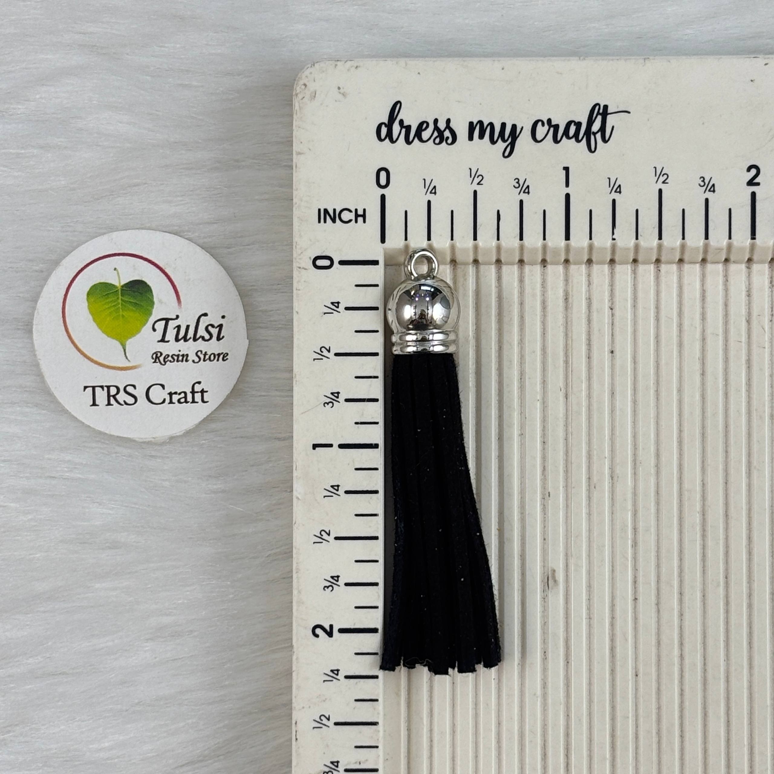 Mix Leather Tassel (B) - 2"
