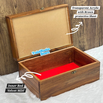 Teakwood Multipurpose Box - For Flower Preservation