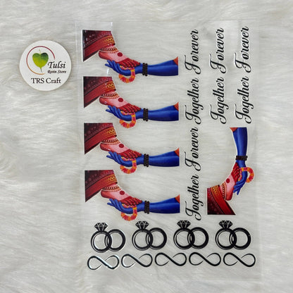 A6 UV DTF Sticker - Couple (F)