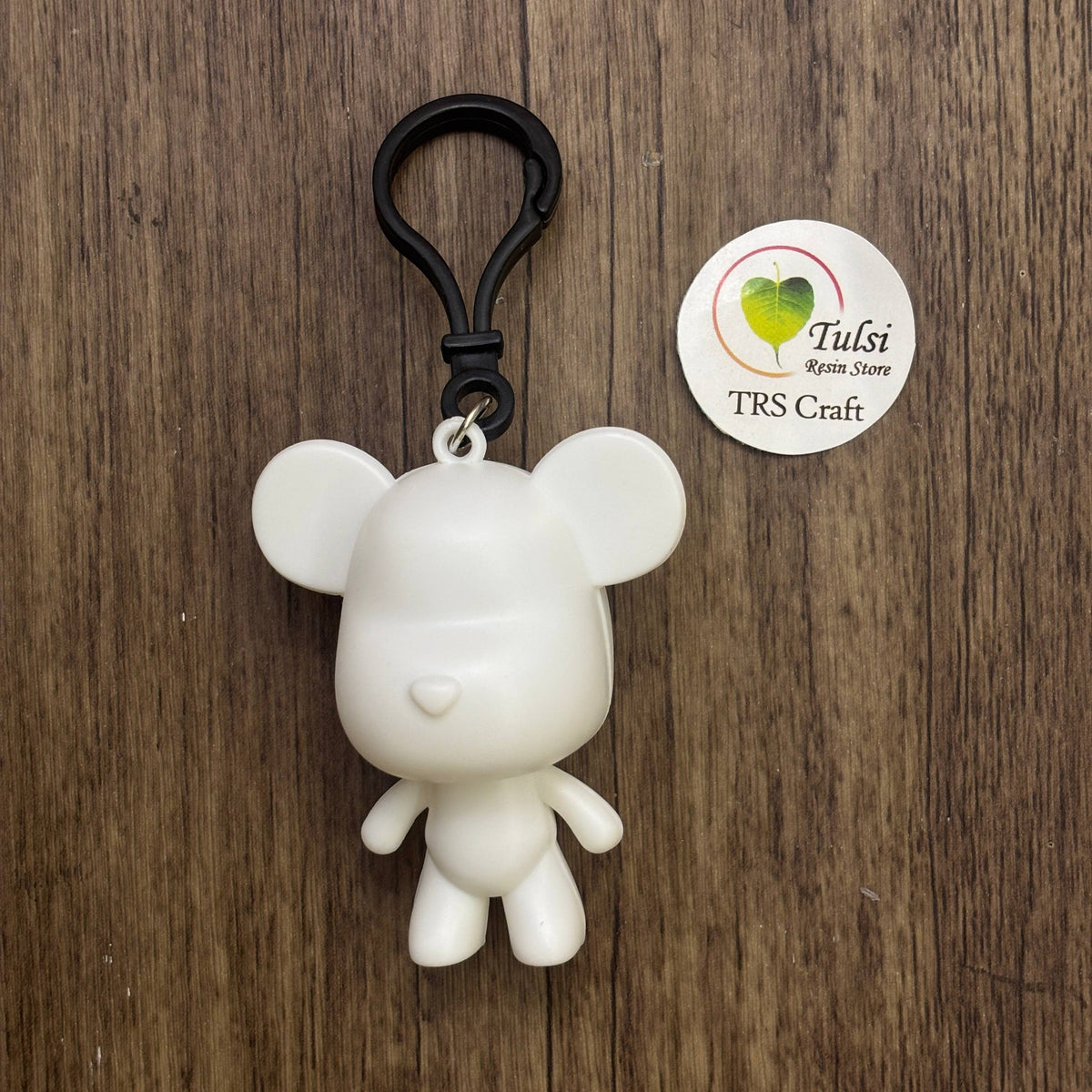 Fluid Art Bear (B) - Mini Teddy Keychain