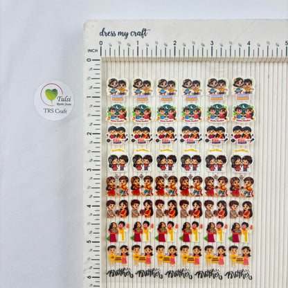 A6 UV DTF Sticker - Mix Rakhi (F) - - Tulsi Resin Store