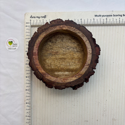 Buckle Tray Wooden Candle Bowl