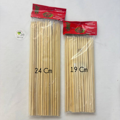 Wooden Bamboo Stick - 9.5"