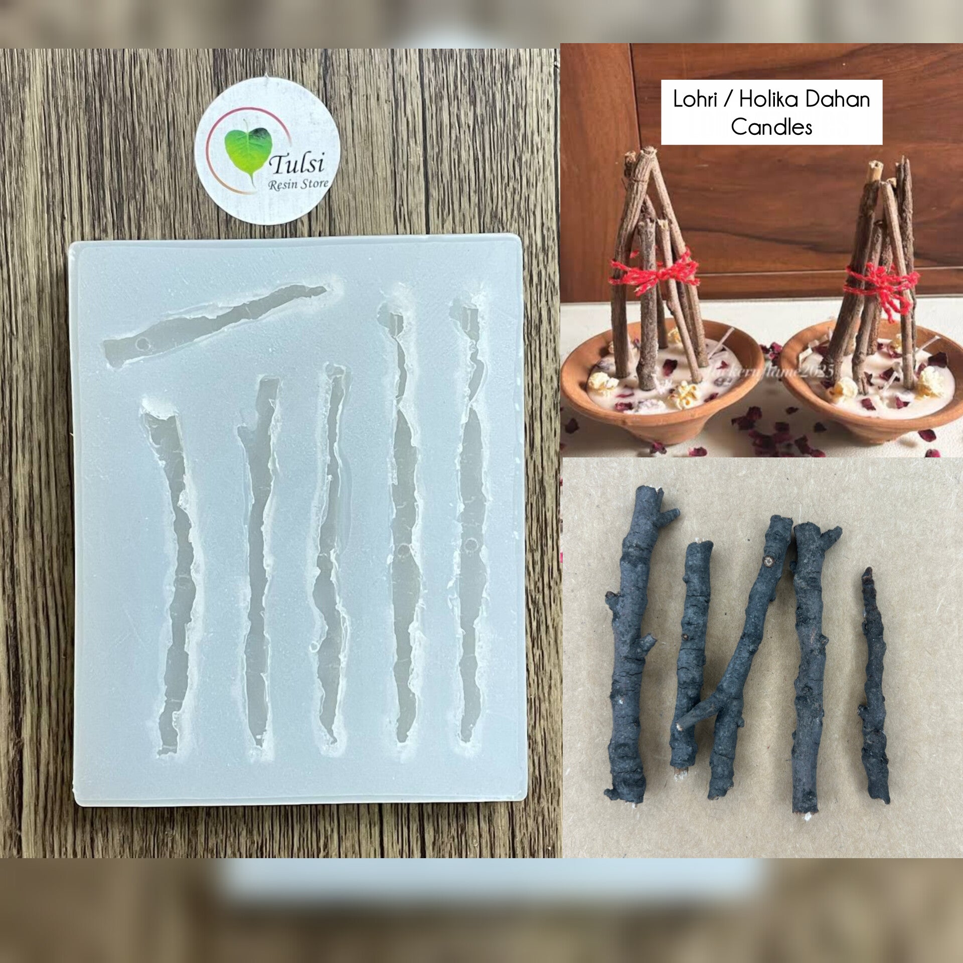 Lohri / Holika Dahan Stick Mould