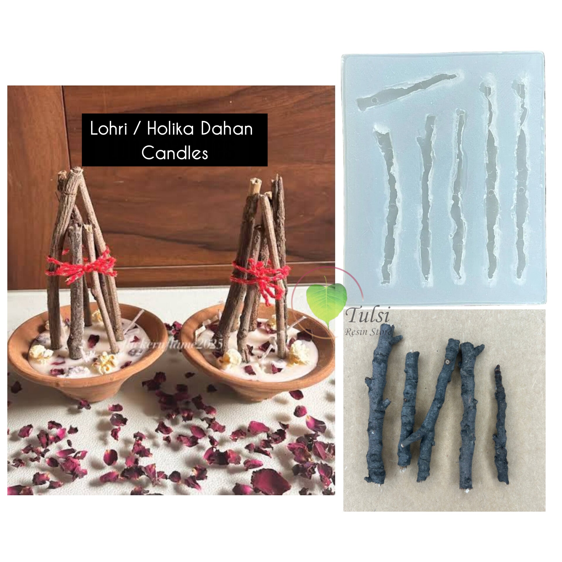 Lohri / Holika Dahan Stick Mould