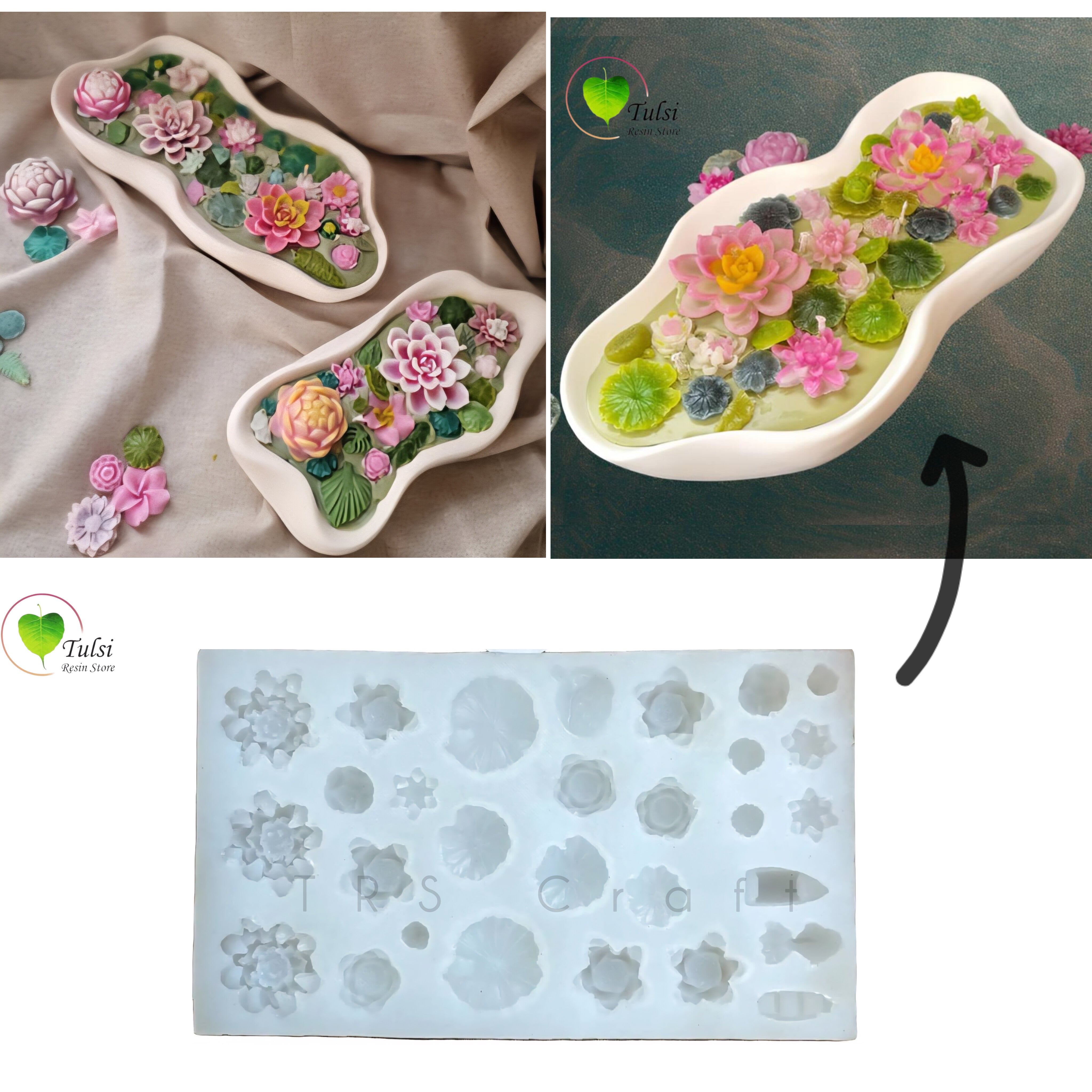 Lotus Pond Miniature Mould (C) - 29 Cavity (HM)