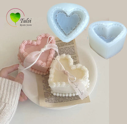 Heart Candle Mould (G) - Cake