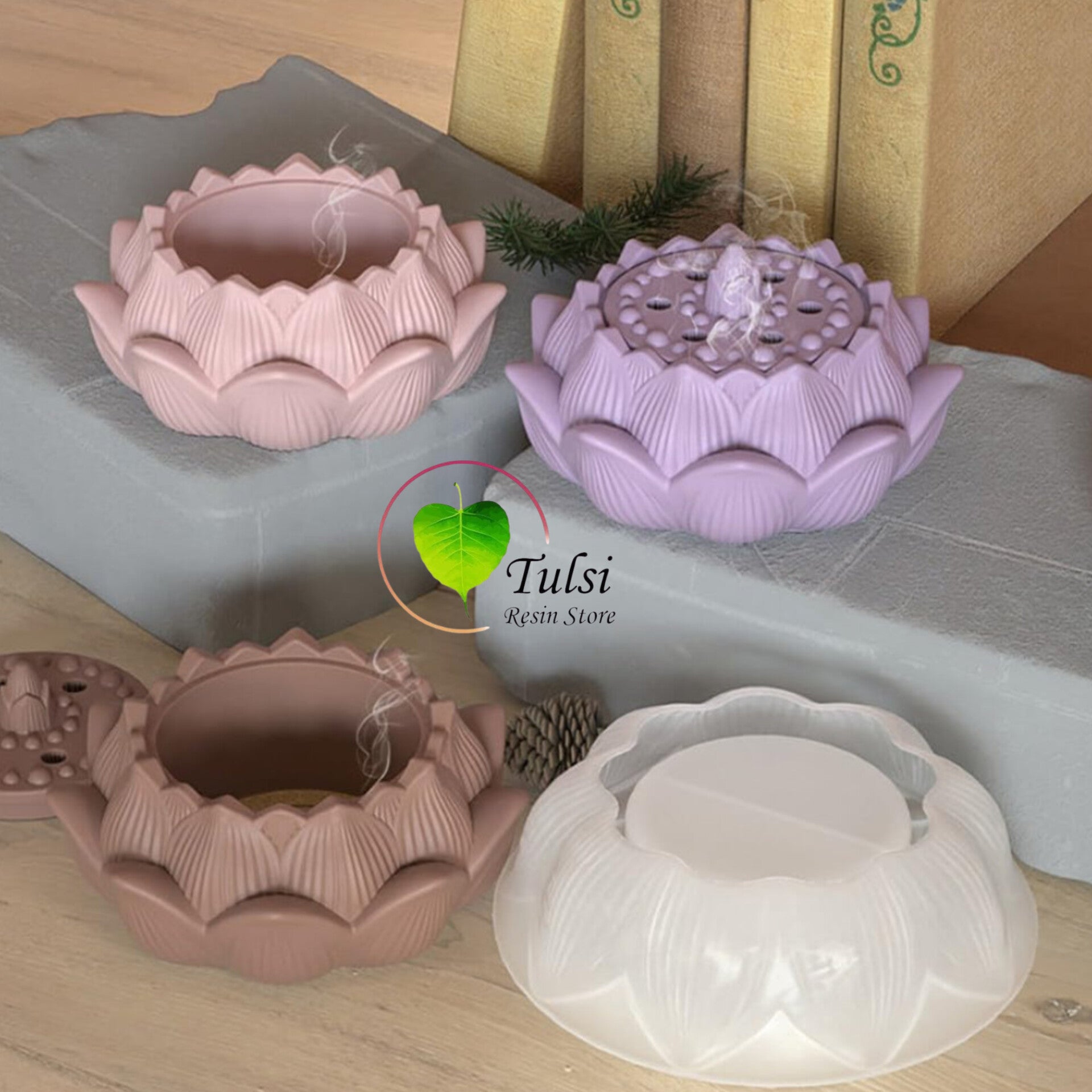 Lotus Candle Holder Mould (C)