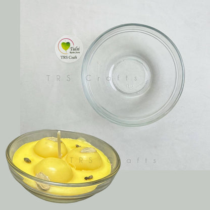 Candle Glass/Jars (A21) - Round Bowl (6Pc)