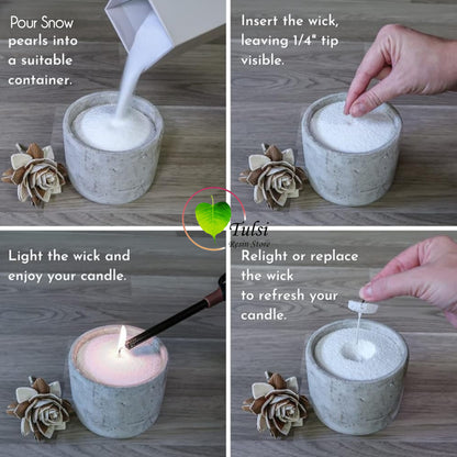 Snow Pearl Wax For Candle Making