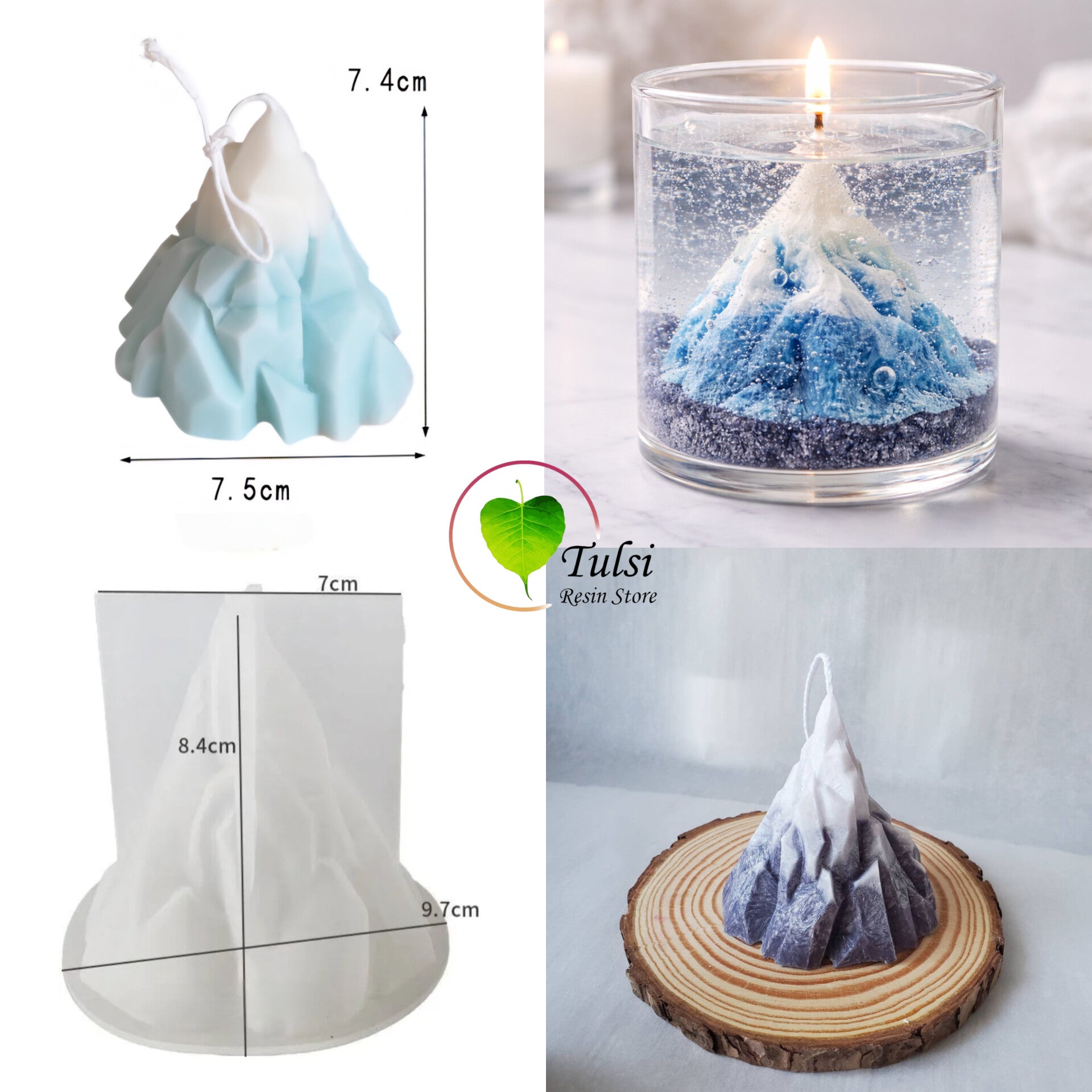 Iceberg Candle Mould