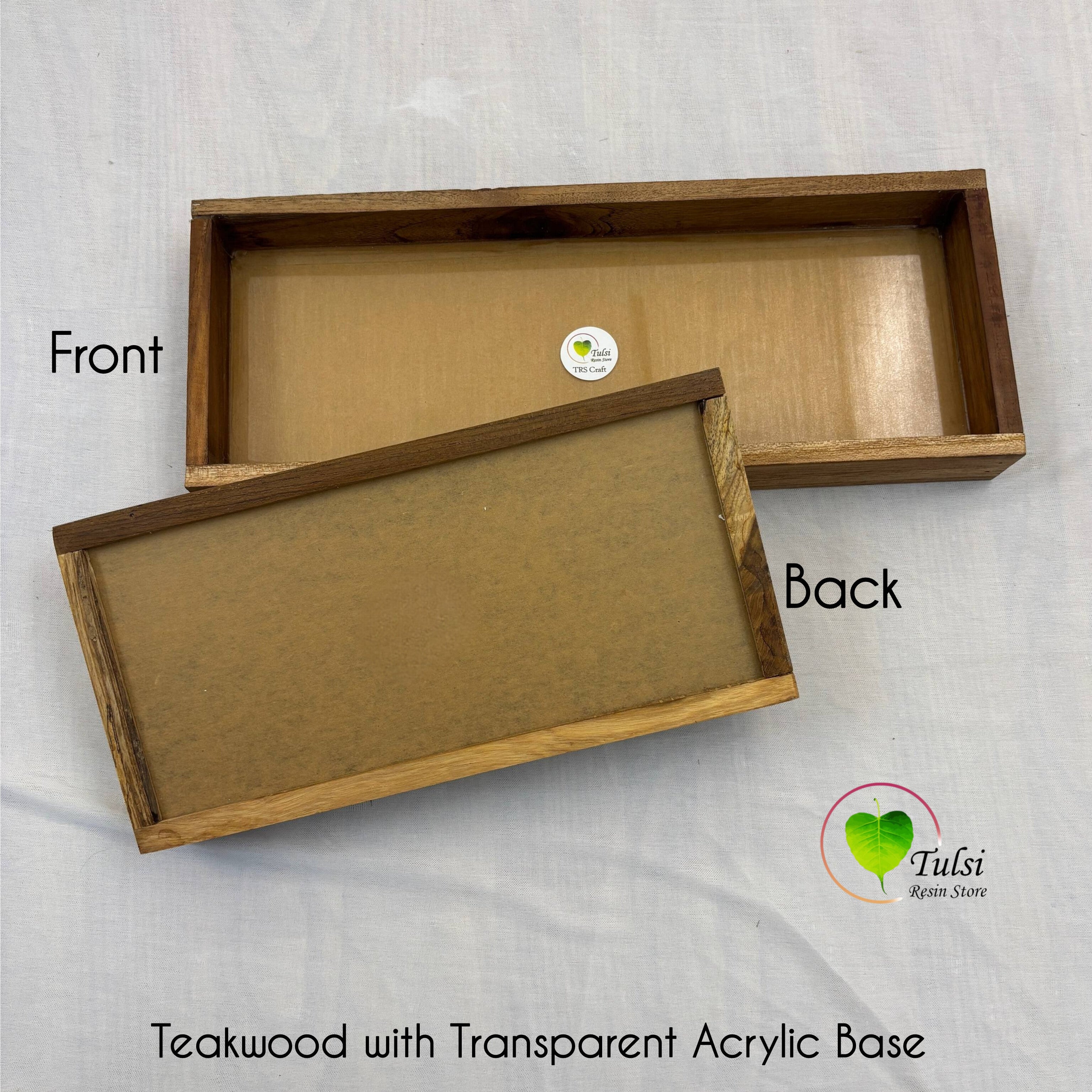 Teakwood Floating Frame (I) -  Slim Rectangle