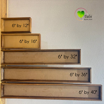 Teakwood Floating Frame (I) -  Slim Rectangle