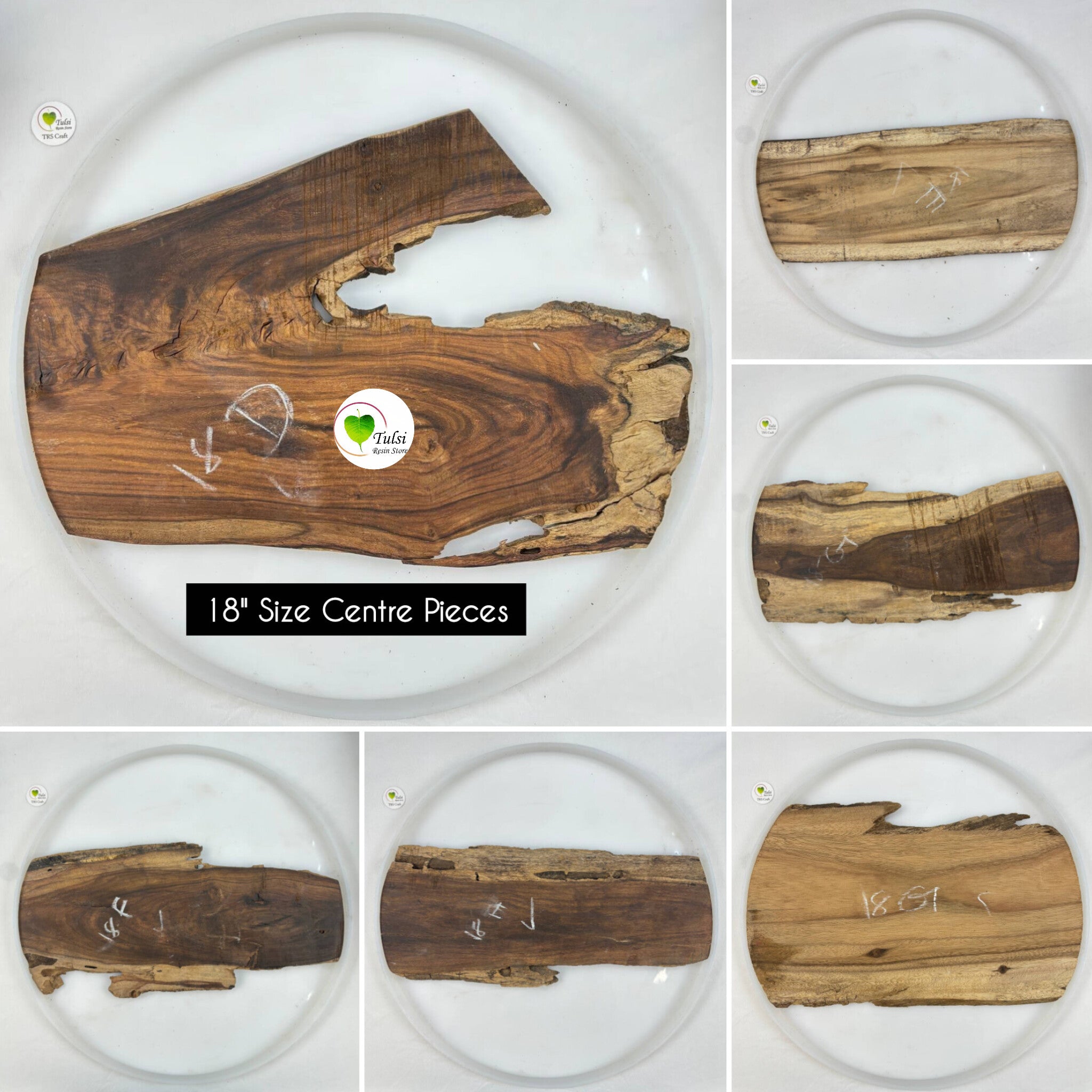 Woodlog Piece for Mould - 18" Single - Centre Piece Tulsi Resin Store