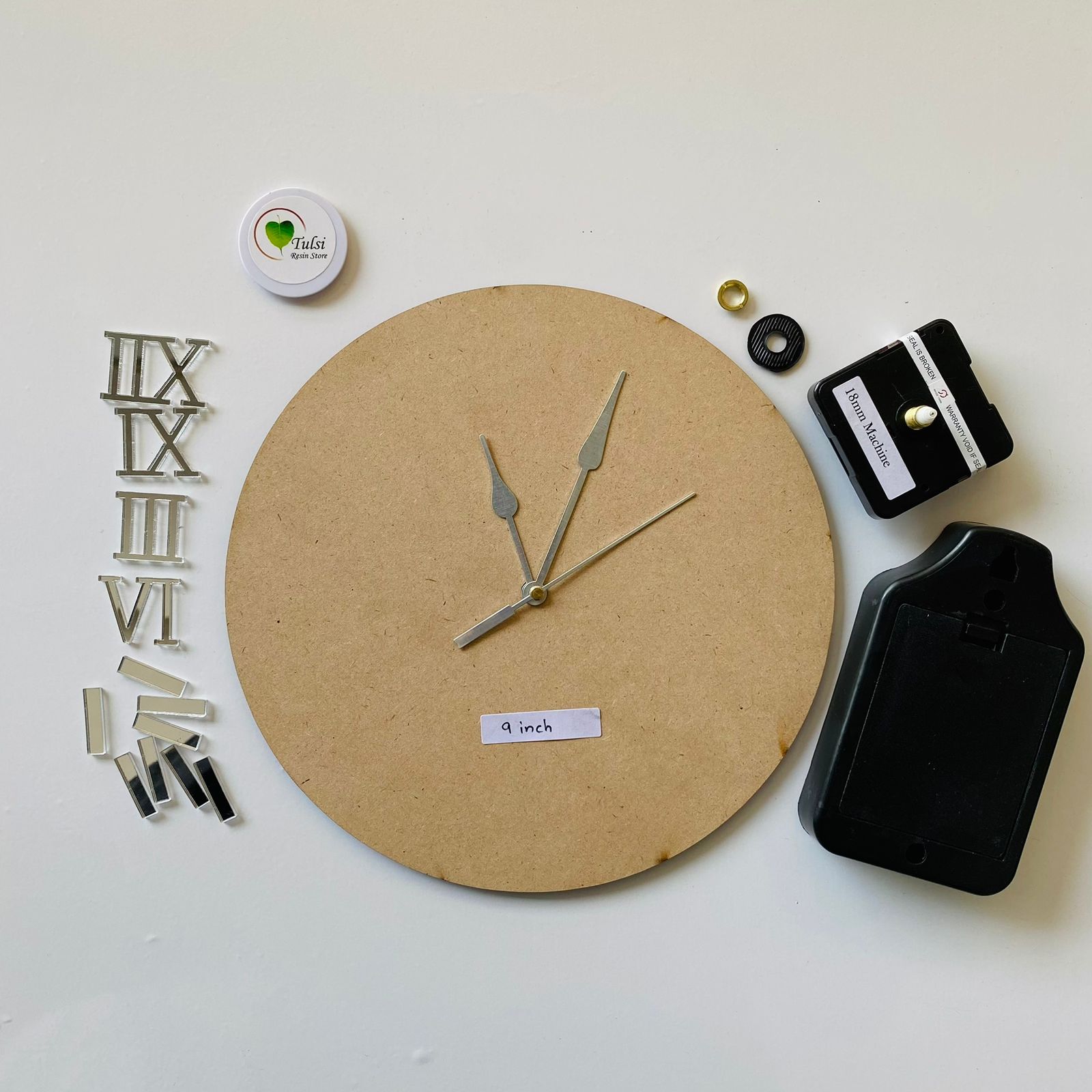 MDF Clock Set With Number