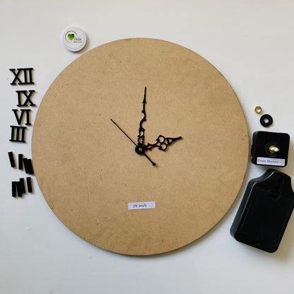 MDF Clock Set With Number