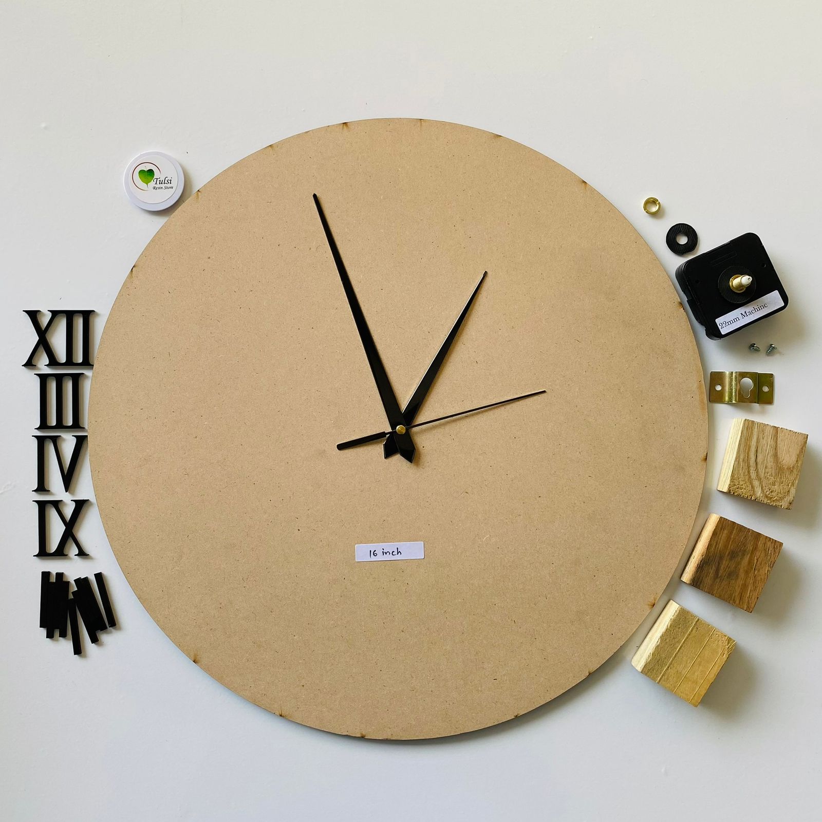 MDF Clock Set With Number