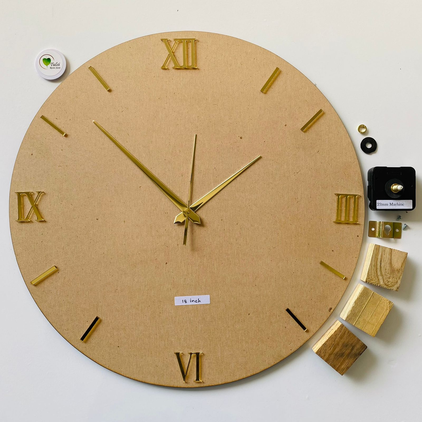 MDF Clock Set With Number