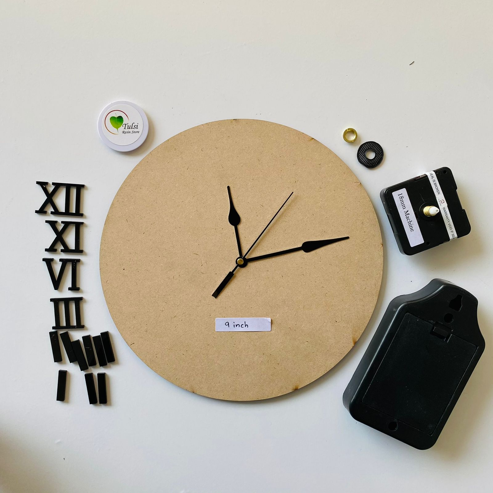 MDF Clock Set With Number