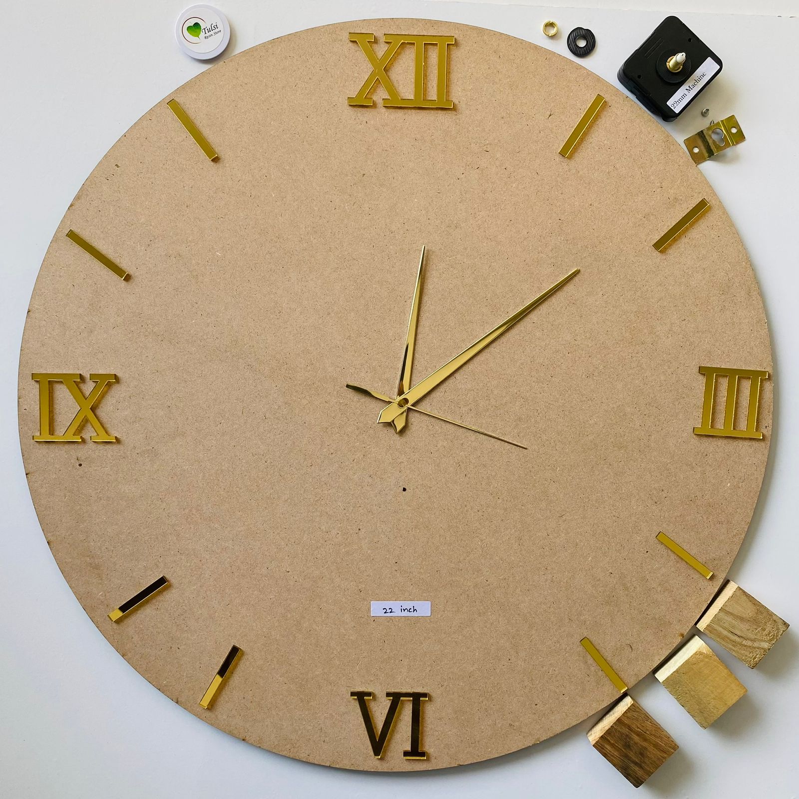 MDF Clock Set With Number